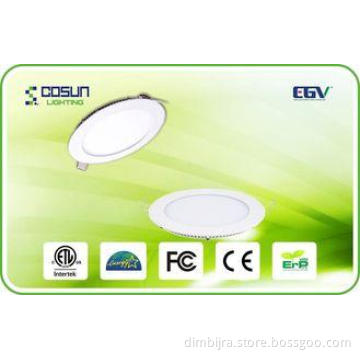60Hz Customized Diameter LED Flat Panel Lights For Shops Wi